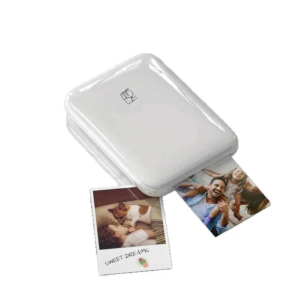 Hanyin MT53 color photo printer, portable Bluetooth mini 3-inch pocket photo printer for ID photos