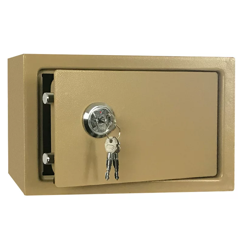 Cross-border export safe series mini mechanical lock anti-theft hotel, office and household savings safe