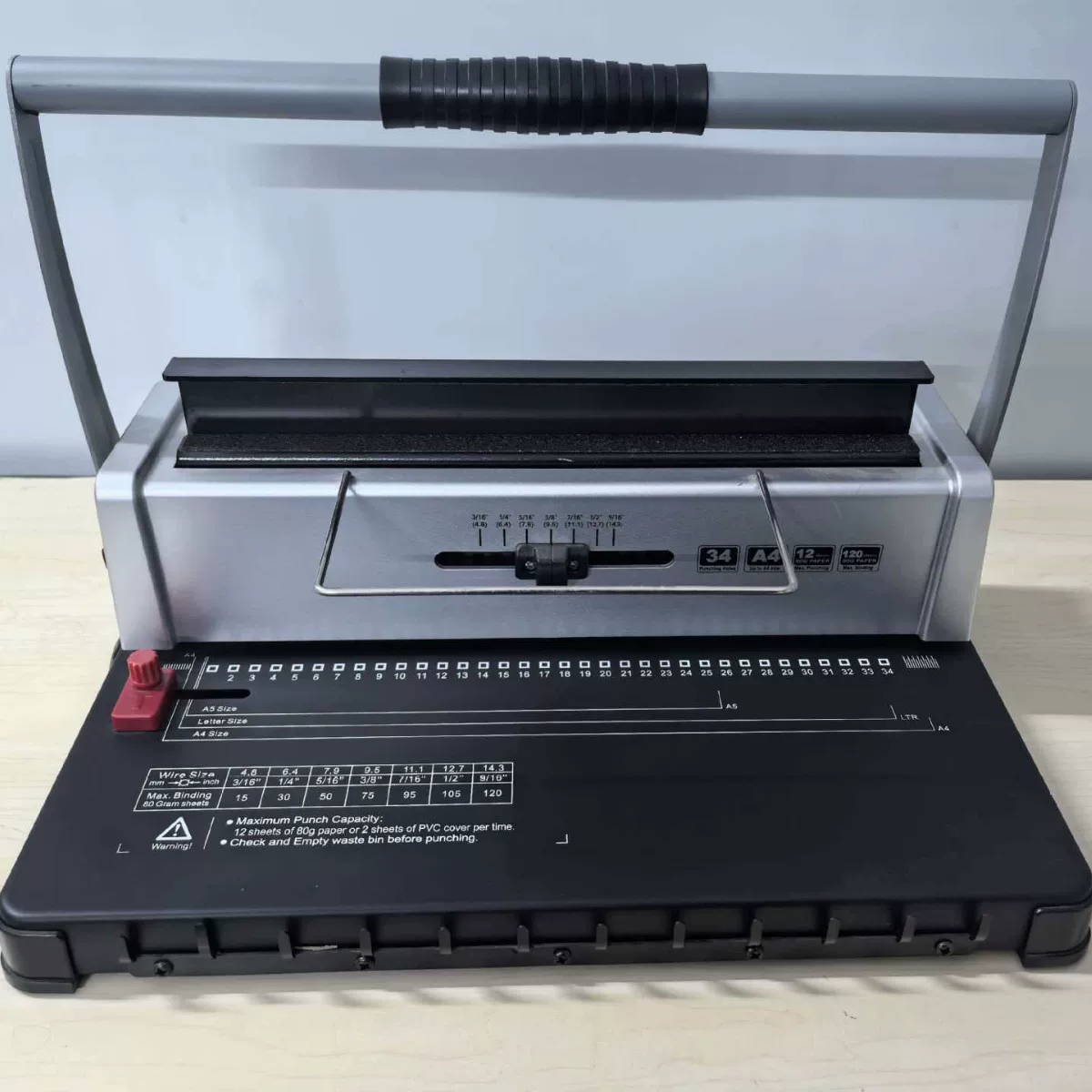 3:1 Iron ring YO double-loop binding machine, 34-hole A4 album, office document, menu, tender document punching machine, loose-leaf book