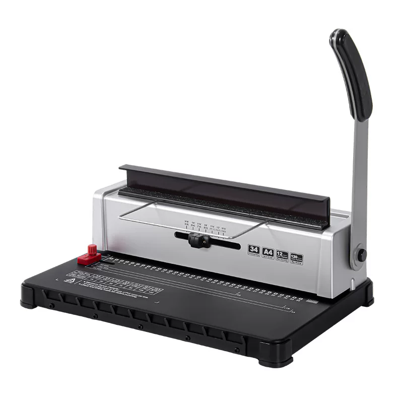 3:1 Iron ring YO double-loop binding machine, 34-hole A4 album, office document, menu, tender document punching machine, loose-leaf book