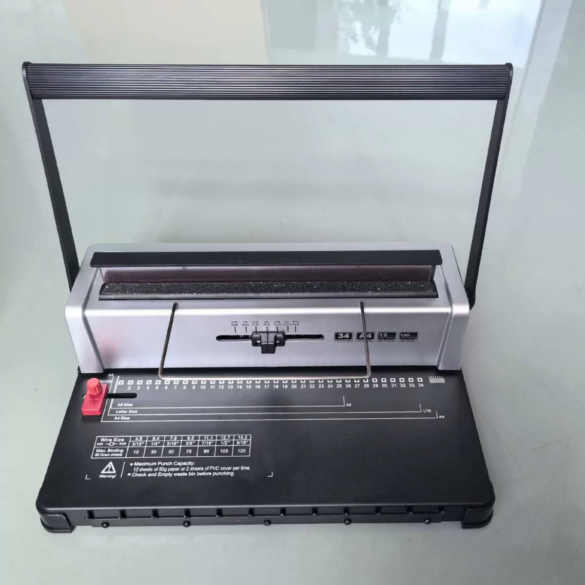 3:1 Iron ring YO double-loop binding machine, 34-hole A4 album, office document, menu, tender document punching machine, loose-leaf book