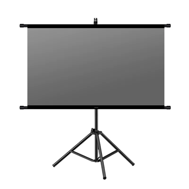 A best-selling cross-border screen for foreign trade, a floor-standing screen without drilling holes, a portable and simple home cinema projector screen