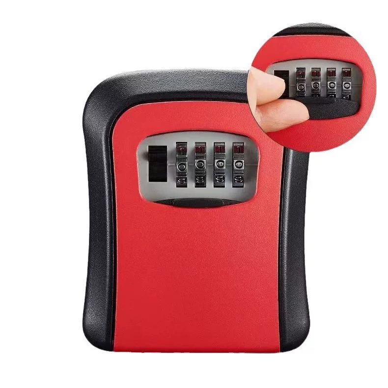 Home decoration key box password wall-mounted household door peephole non-drilling key box, temporary key box for construction site