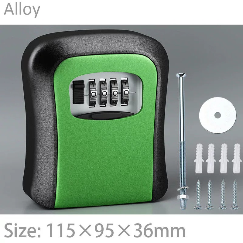 Home decoration key box password wall-mounted household door peephole non-drilling key box, temporary key box for construction site