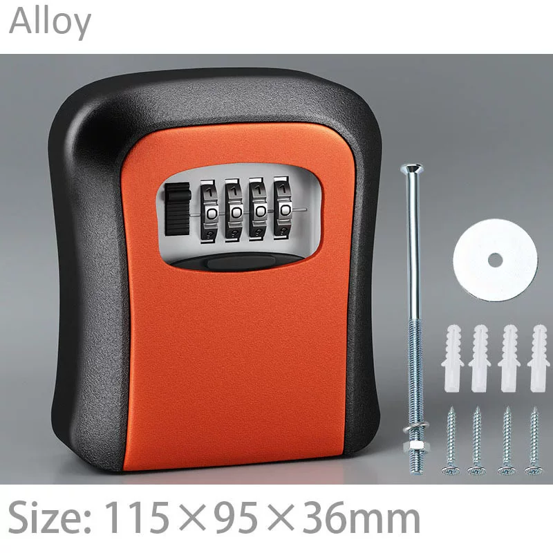 Home decoration key box password wall-mounted household door peephole non-drilling key box, temporary key box for construction site
