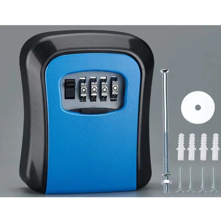 Home decoration key box password wall-mounted household door peephole non-drilling key box, temporary key box for construction site