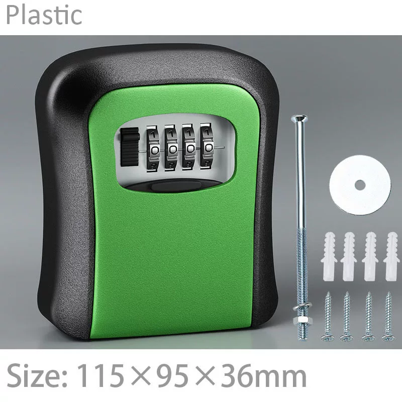 Home decoration key box password wall-mounted household door peephole non-drilling key box, temporary key box for construction site