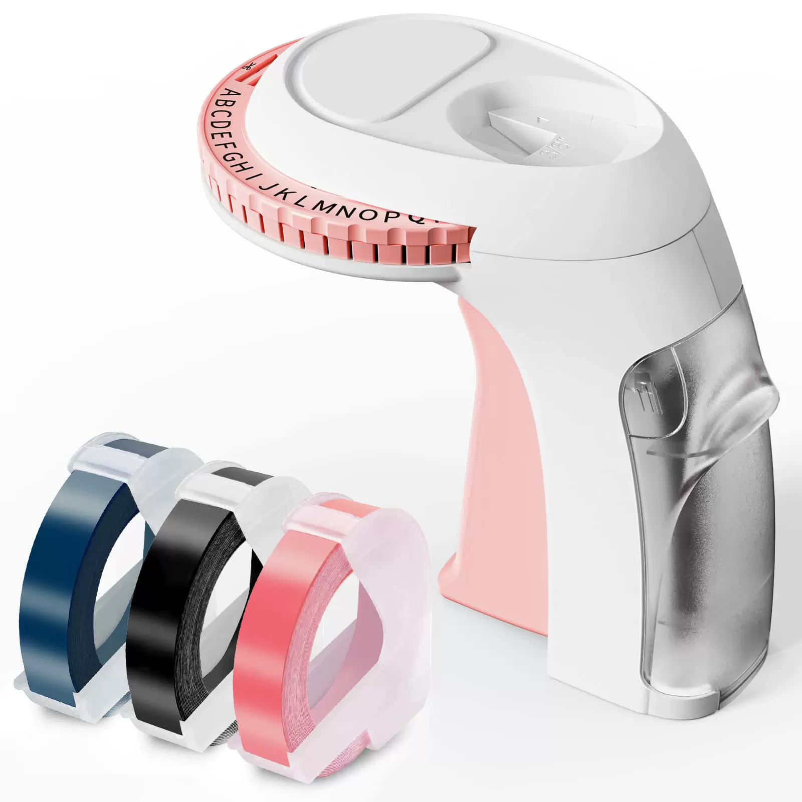 phomemo E975 portable label printer - Home handheld press-type plastic embossed ribbon label printer