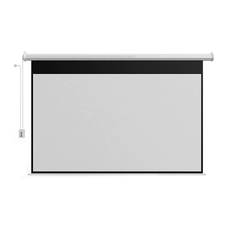 Fast Pavilion manufacturer's automatic lifting 60-inch - 150-inch electric screen teaching conference home remote control high-definition projection screen