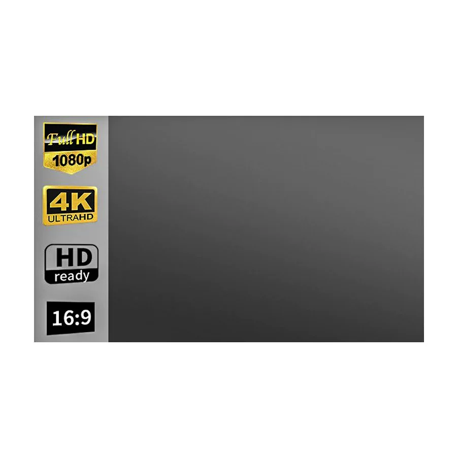 Metal anti-light screen, home projection screen, no need for drilling, simple and foldable, high-brightness gain hotel projector screen