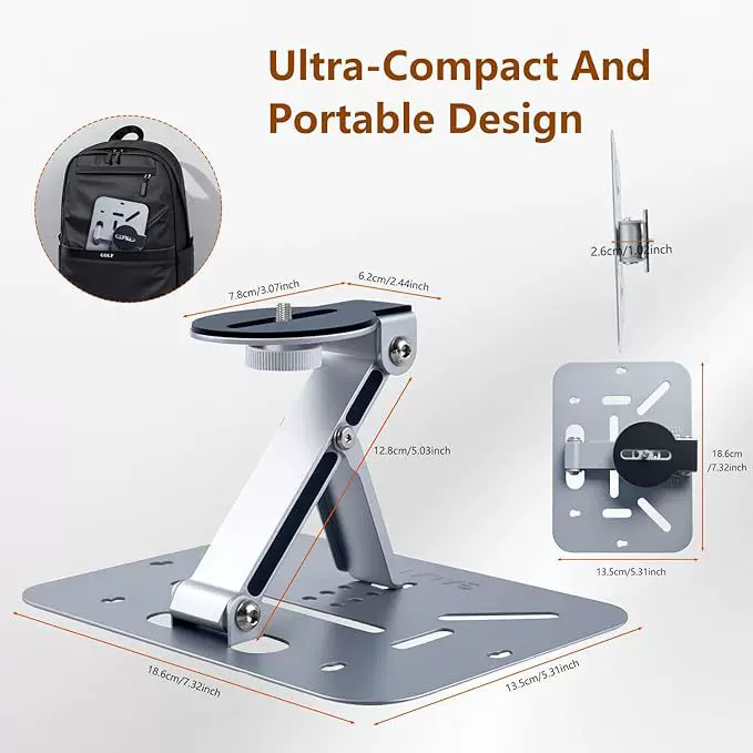 Portable folding projection stand, desktop wall-mounted, suspended 3-in-1 multi-functional stand with support frame for greater load-bearing capacity