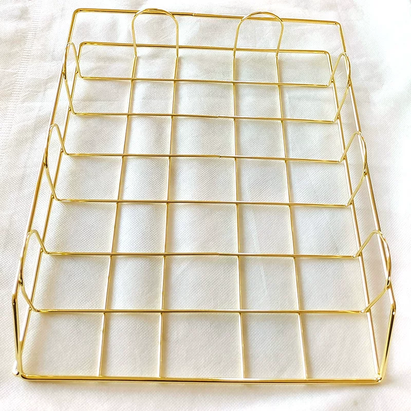 Nordic-style ironwork document baskets, creative storage racks, document trays, desktop home storage and organization racks, wholesale from manufacturers