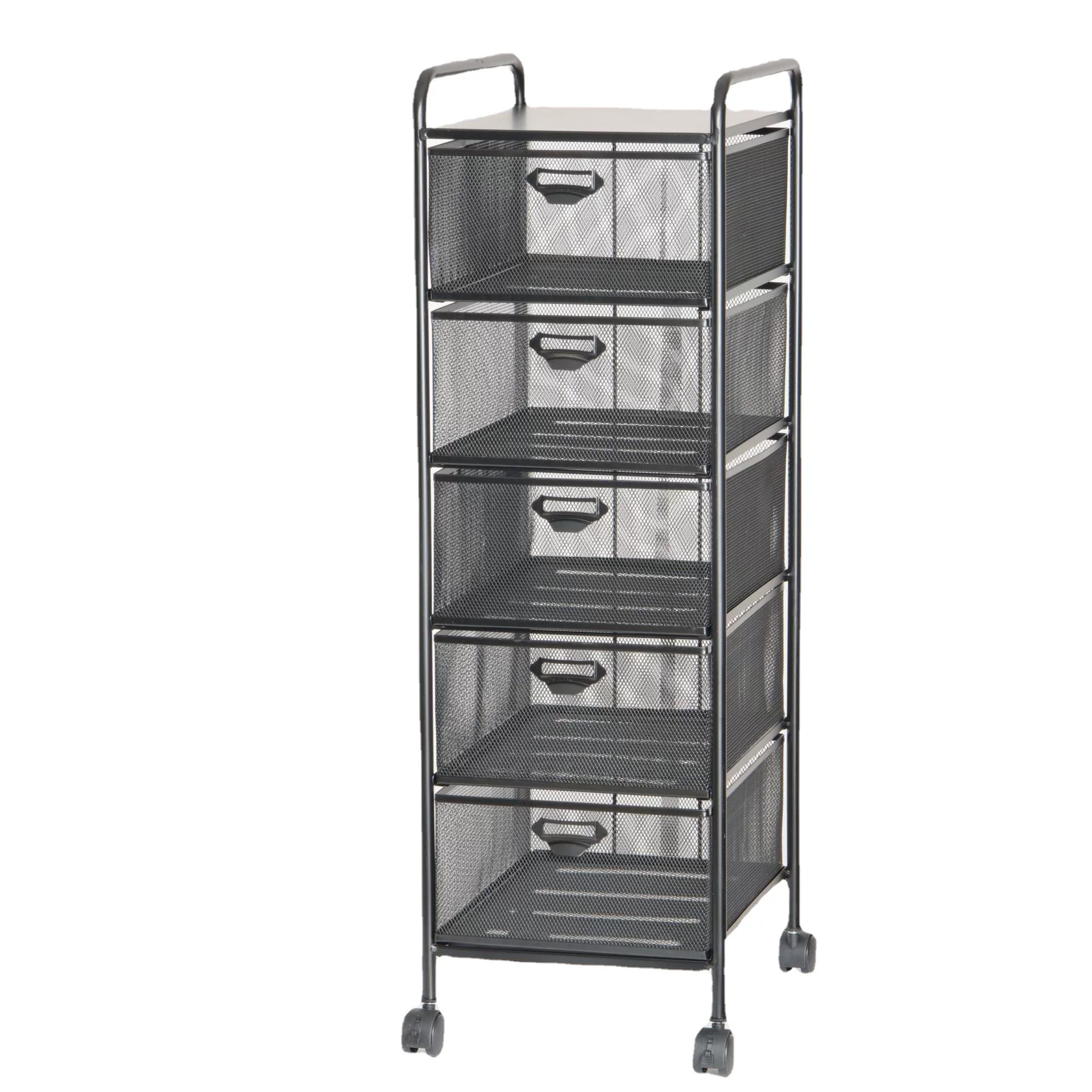 Customized steel storage large-capacity, multi-functional, detachable A3 small trolley rack with metal A4 based on factory samples