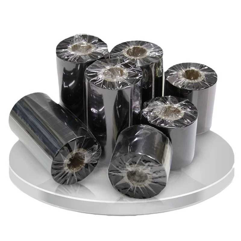 Enhanced mixed base wax-based ribbon roll 110*300m 100 multi-functional all-resin barcode printer ribbon 90