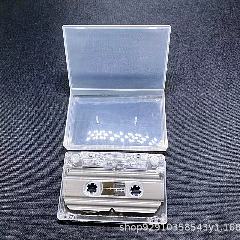 Brand new high transparency 90-minute blank tape recorder, tape recorder, standard tape case, minute bare tape sticker