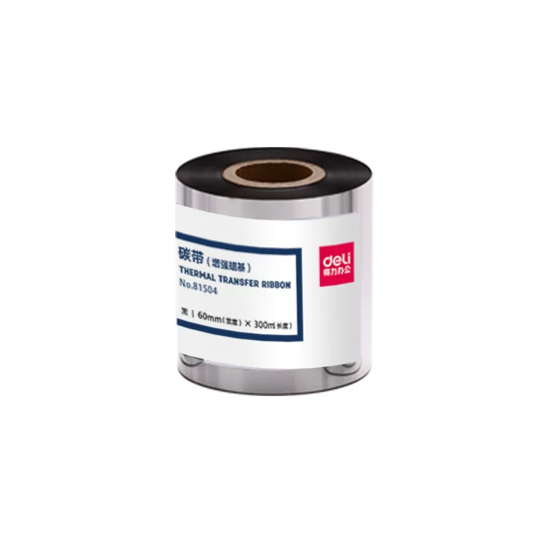 【 Wholesale 】 Deli 81502/81503/81504 Reinforced wax-based carbon ribbon thermal transfer printer carbon ribbon