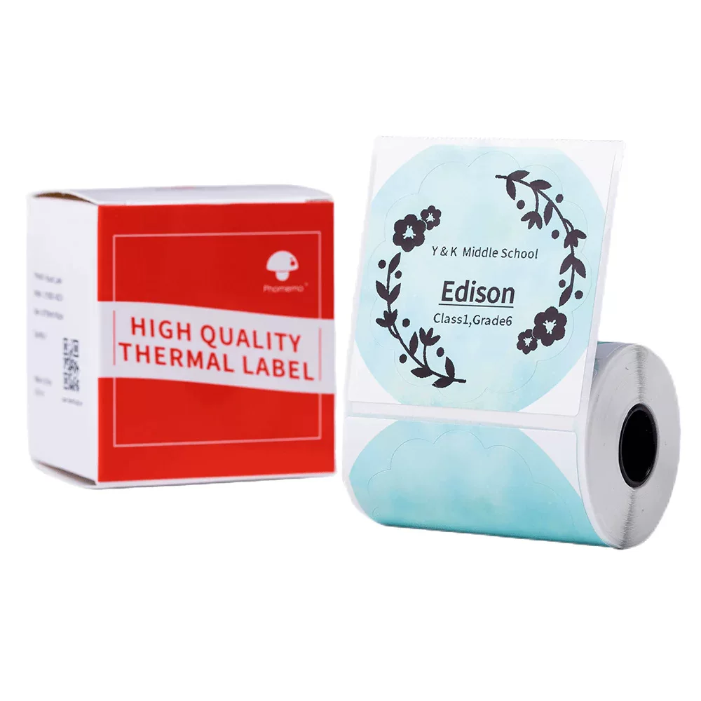 phomemo M110 self-adhesive price tag printing paper, jewelry and clothing tag paper, three-proof thermal label paper