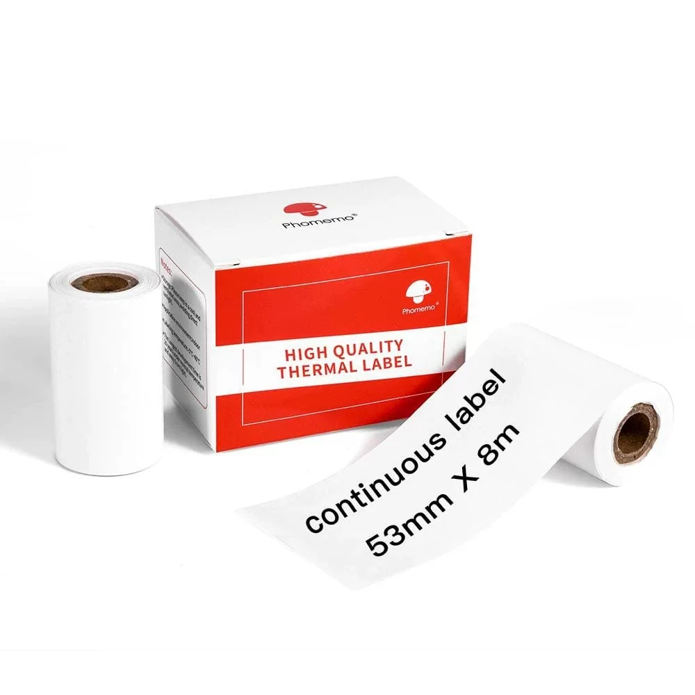 phomemo M110 self-adhesive price tag printing paper, jewelry and clothing tag paper, three-proof thermal label paper