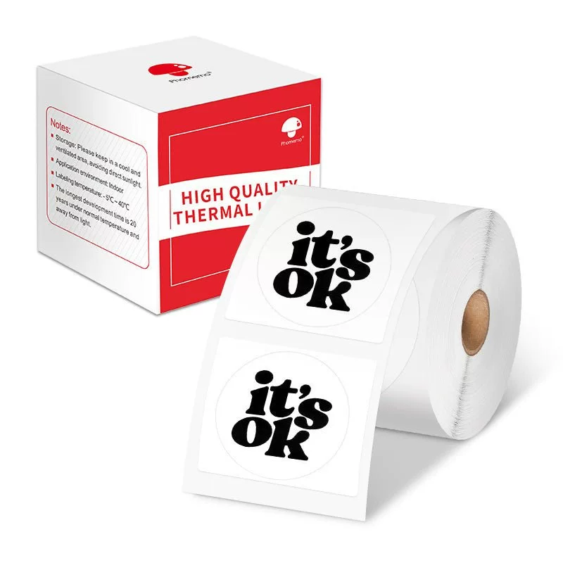 phomemo M110 self-adhesive price tag printing paper, jewelry and clothing tag paper, three-proof thermal label paper
