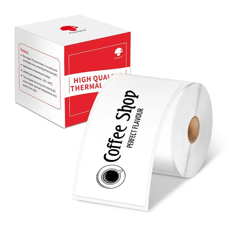 phomemo M110 self-adhesive price tag printing paper, jewelry and clothing tag paper, three-proof thermal label paper