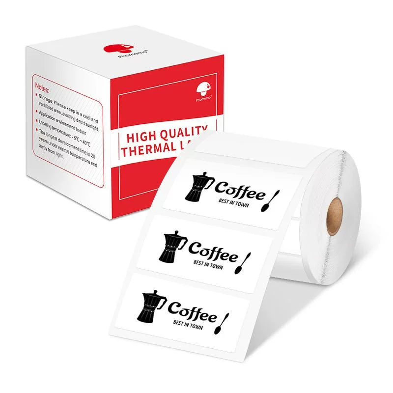 phomemo M110 self-adhesive price tag printing paper, jewelry and clothing tag paper, three-proof thermal label paper