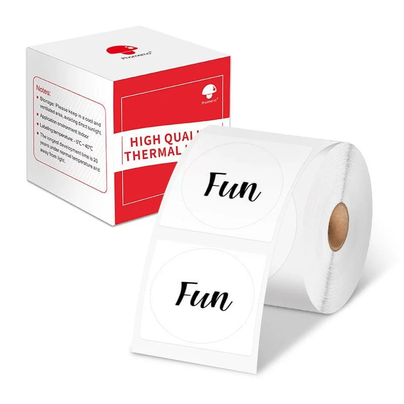 phomemo M110 self-adhesive price tag printing paper, jewelry and clothing tag paper, three-proof thermal label paper
