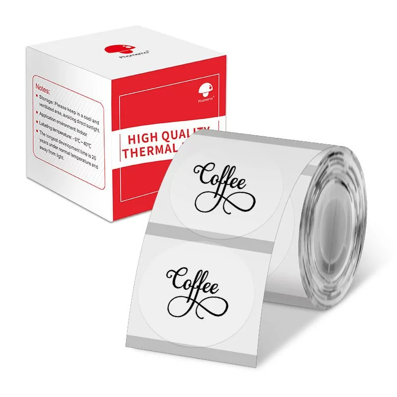 phomemo M110 self-adhesive price tag printing paper, jewelry and clothing tag paper, three-proof thermal label paper