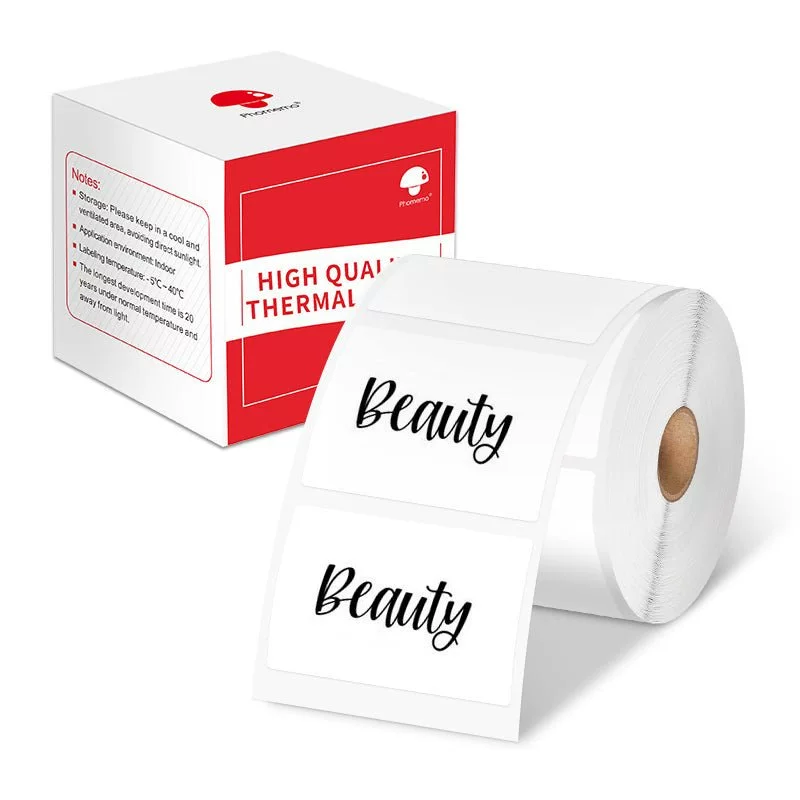 phomemo M110 self-adhesive price tag printing paper, jewelry and clothing tag paper, three-proof thermal label paper