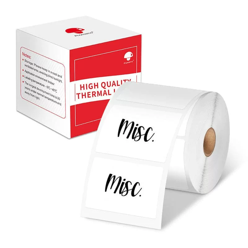 phomemo M110 self-adhesive price tag printing paper, jewelry and clothing tag paper, three-proof thermal label paper
