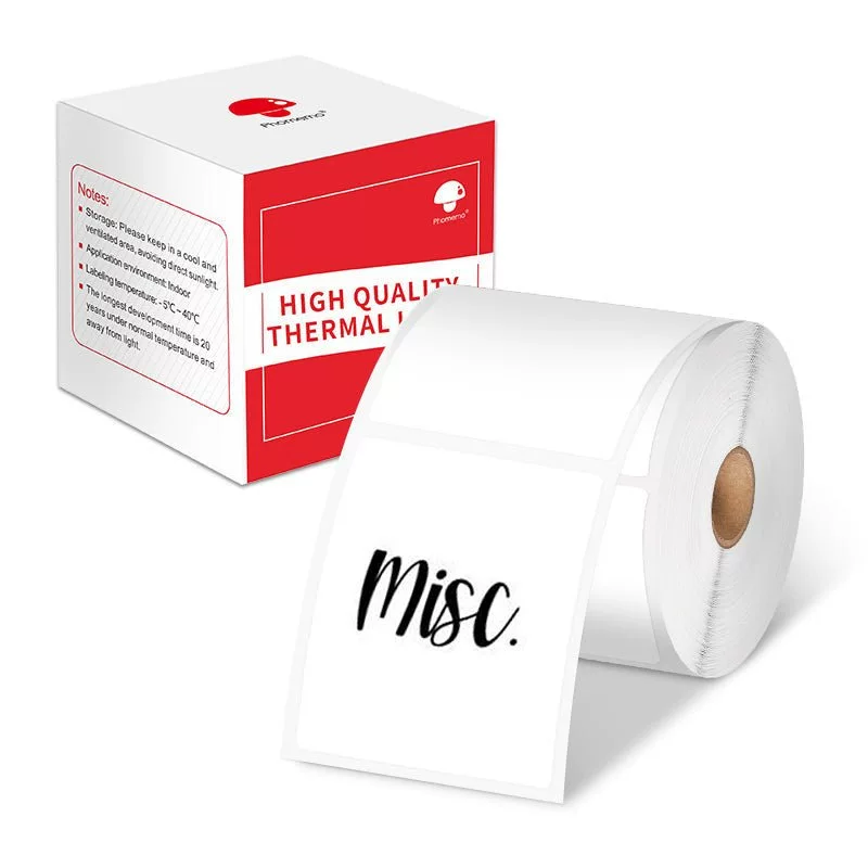 phomemo M110 self-adhesive price tag printing paper, jewelry and clothing tag paper, three-proof thermal label paper