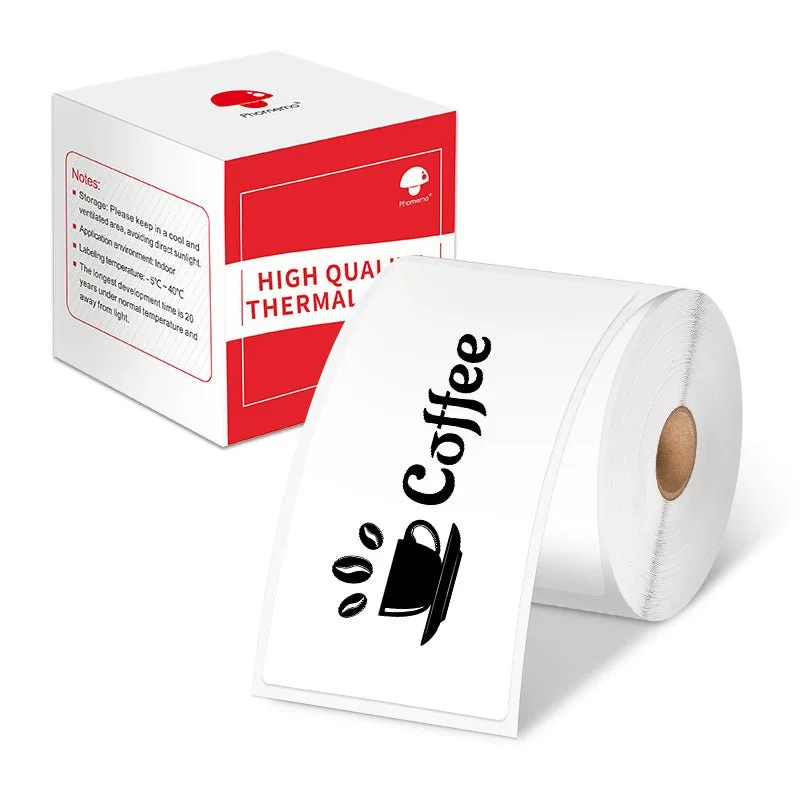 phomemo M110 self-adhesive price tag printing paper, jewelry and clothing tag paper, three-proof thermal label paper