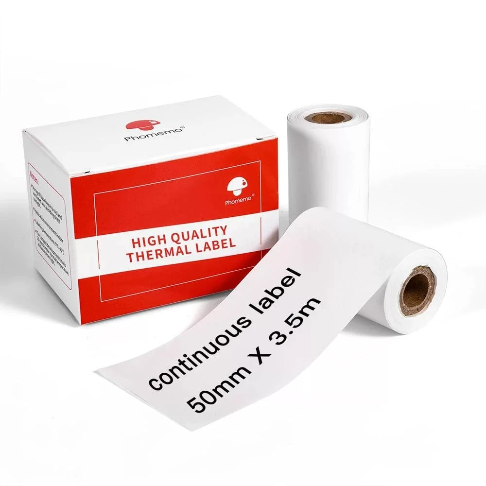 phomemo M110 self-adhesive price tag printing paper, jewelry and clothing tag paper, three-proof thermal label paper