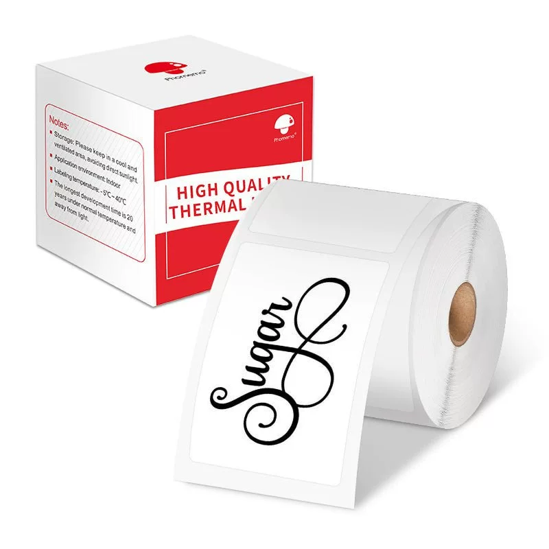 phomemo M110 self-adhesive price tag printing paper, jewelry and clothing tag paper, three-proof thermal label paper