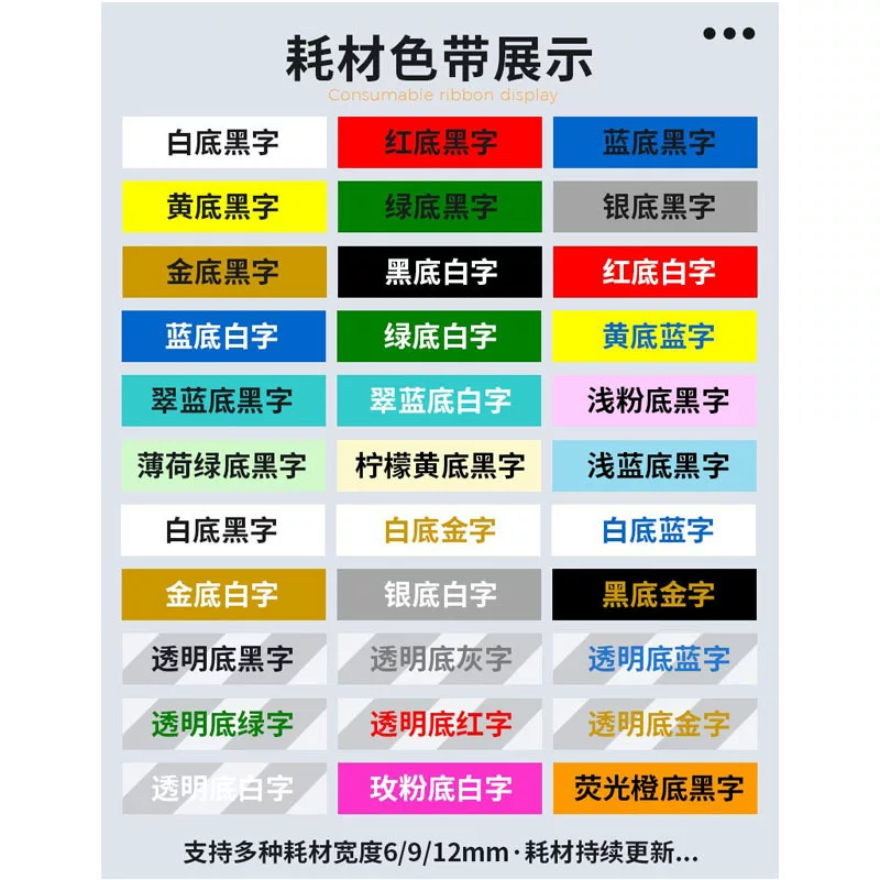 Wholesale of E1000 commercial label printer, cross-border thermal transfer inkless portable handheld label ribbon printer