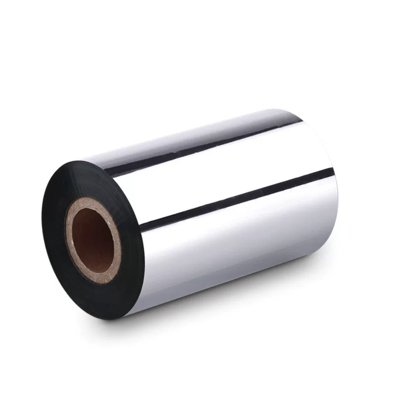 Mixed base carbon ribbon roll label barcode printer carbon ribbon clothing tag label coated paper self-adhesive ribbon