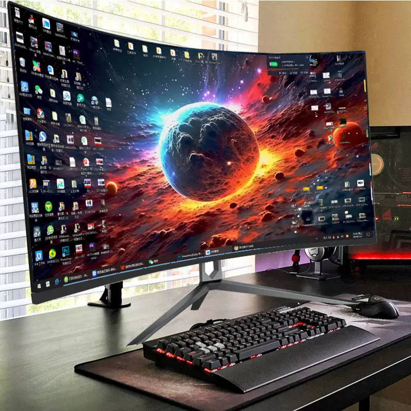 32-inch curved computer, 165 e-sports games, 2K LCD, 34 monitor, 27 desktop 144HZ ribbon-shaped screen, 24