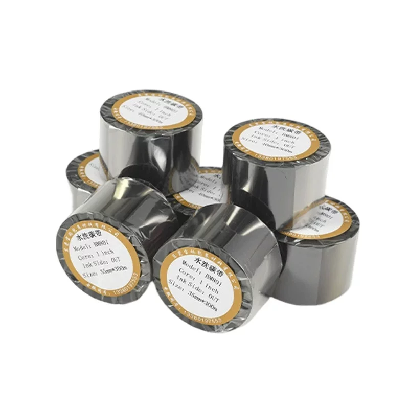 Collar label printing, super water-washable label, carbon ribbon, leather bags, clothing, water-washable label, water-washable ribbon, special for heat transfer printing