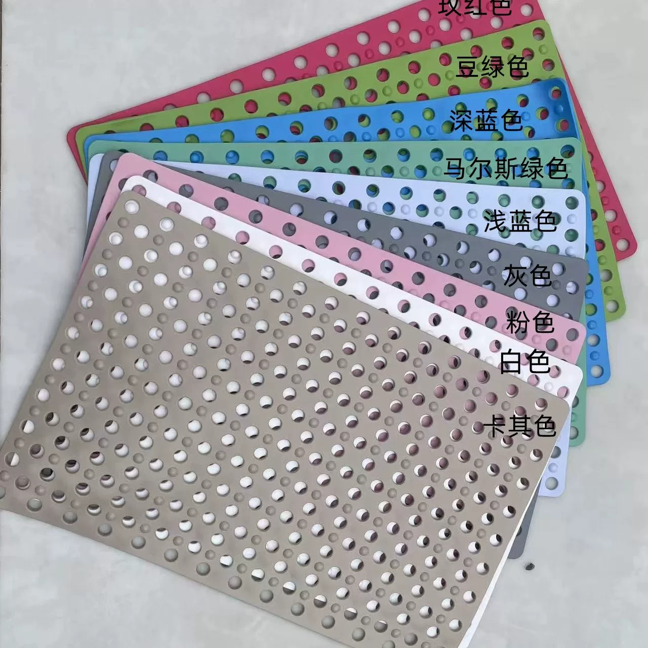 Bathroom large-hole anti-slip mat, shower room, household bath, toilet floor mat, bathroom floor mat, waterproof bathtub floor mat, anti-slip