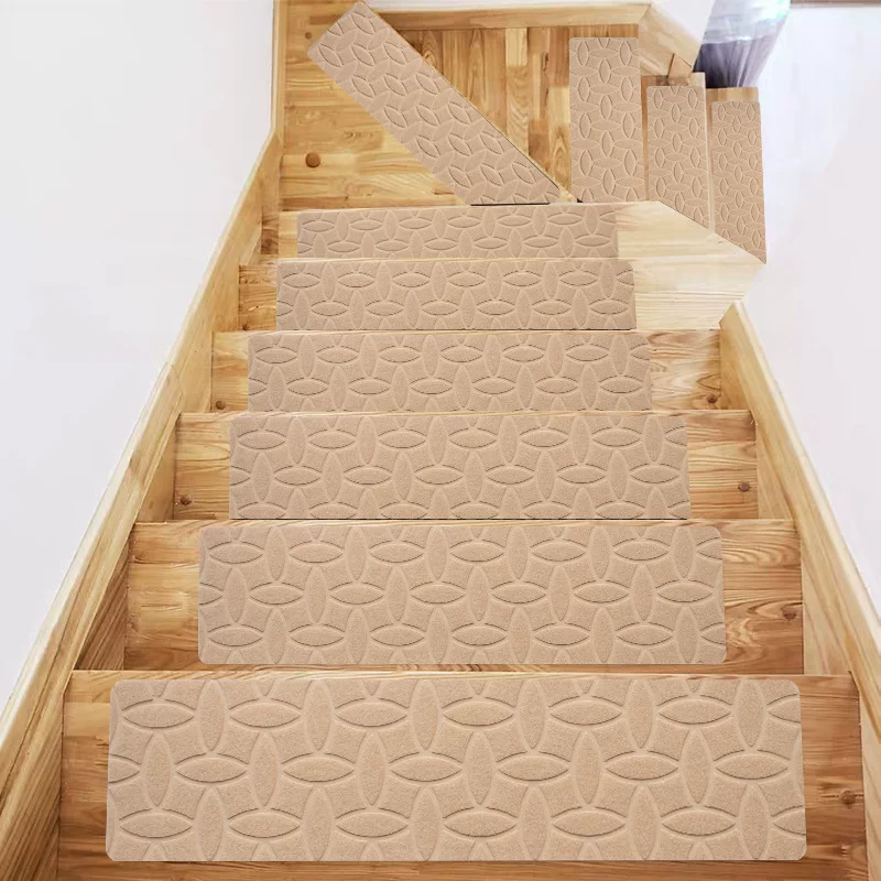 TPR anti-slip stair treads are glue-free, self-adhesive, brushed, machine washable, cross-border bestsellers, direct supply from the source factory
