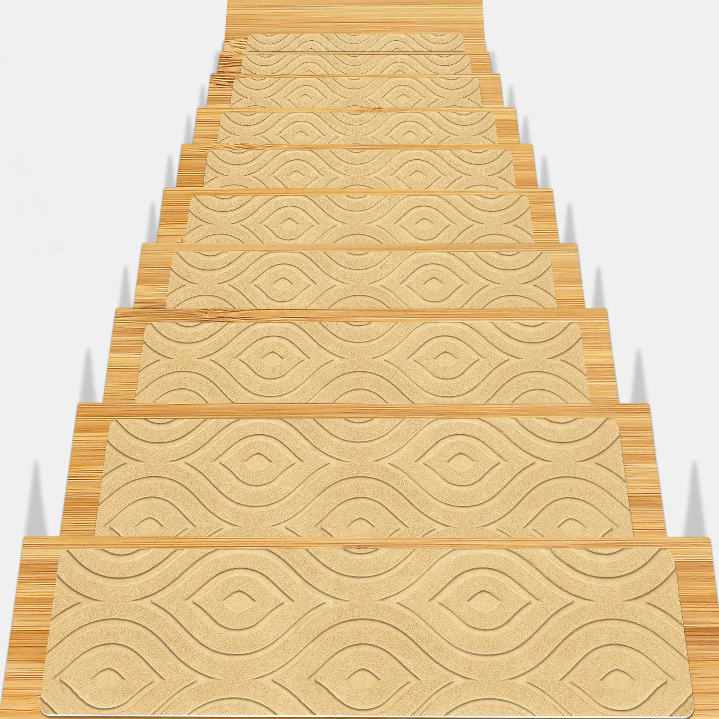 TPR anti-slip stair treads are glue-free, self-adhesive, brushed, machine washable, cross-border bestsellers, direct supply from the source factory