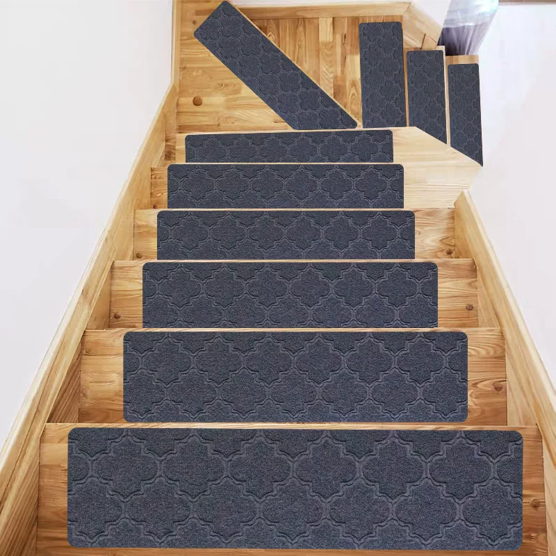 TPR anti-slip stair treads are glue-free, self-adhesive, brushed, machine washable, cross-border bestsellers, direct supply from the source factory