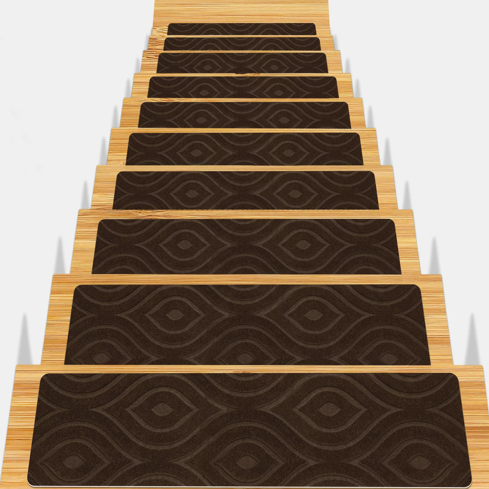 TPR anti-slip stair treads are glue-free, self-adhesive, brushed, machine washable, cross-border bestsellers, direct supply from the source factory