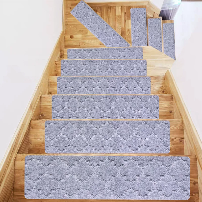 TPR anti-slip stair treads are glue-free, self-adhesive, brushed, machine washable, cross-border bestsellers, direct supply from the source factory