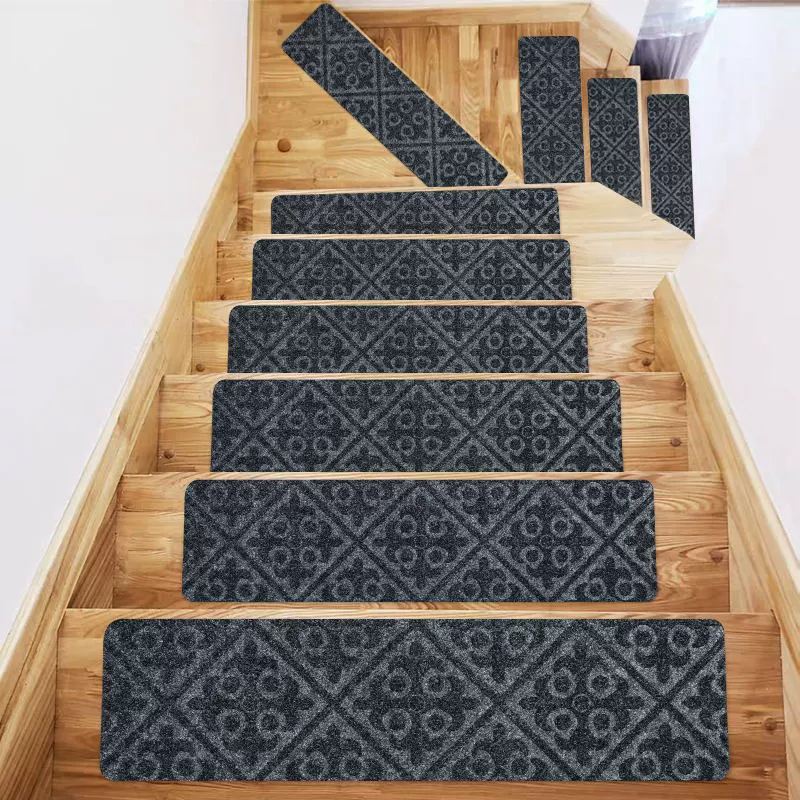 TPR anti-slip stair treads are glue-free, self-adhesive, brushed, machine washable, cross-border bestsellers, direct supply from the source factory