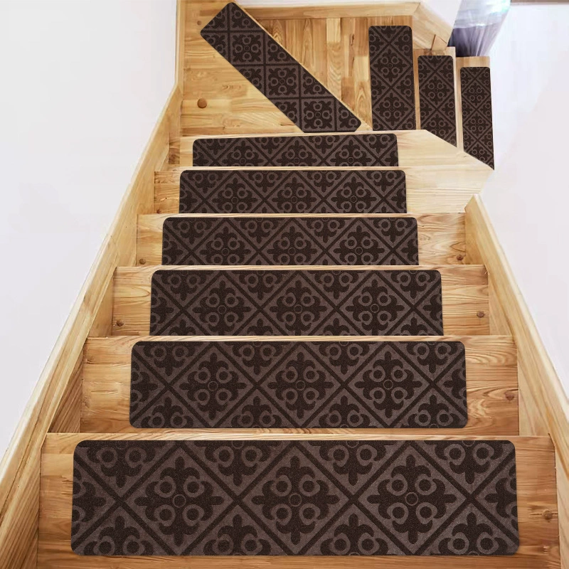 TPR anti-slip stair treads are glue-free, self-adhesive, brushed, machine washable, cross-border bestsellers, direct supply from the source factory