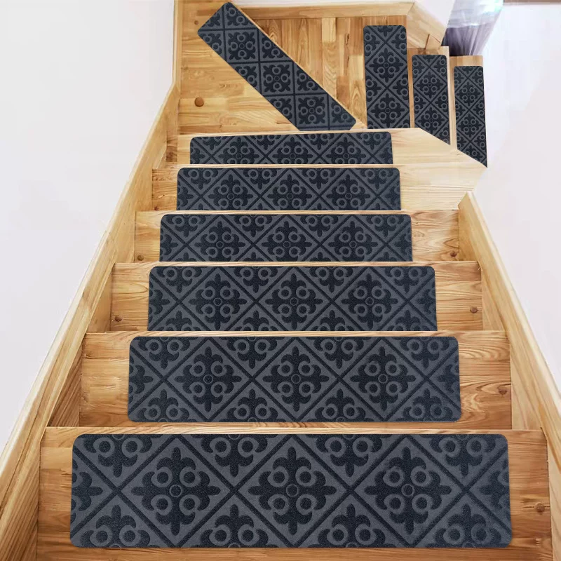 TPR anti-slip stair treads are glue-free, self-adhesive, brushed, machine washable, cross-border bestsellers, direct supply from the source factory