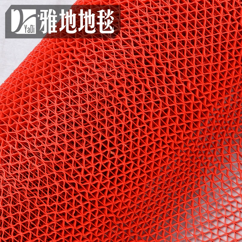 Wholesale pvc plastic kitchen and bathroom perforated waterproof swimming pool bathroom grid toilet anti-slip floor mat carpet