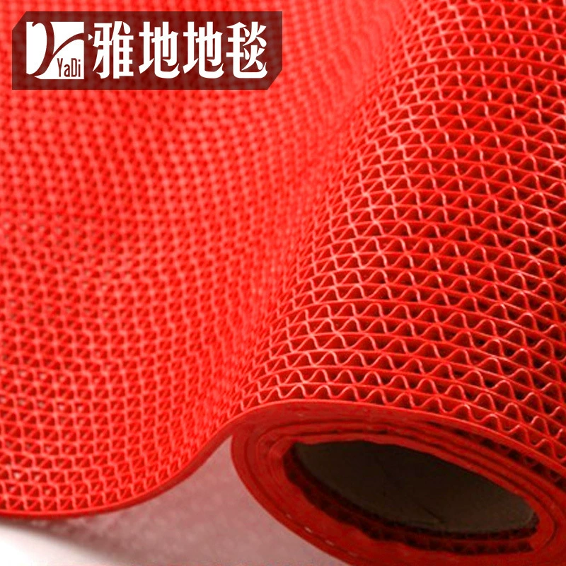 Wholesale pvc plastic kitchen and bathroom perforated waterproof swimming pool bathroom grid toilet anti-slip floor mat carpet