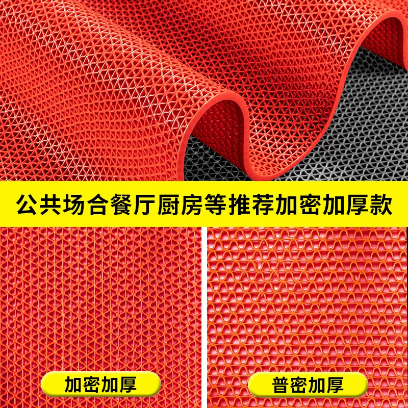 Wholesale pvc plastic kitchen and bathroom perforated waterproof swimming pool bathroom grid toilet anti-slip floor mat carpet