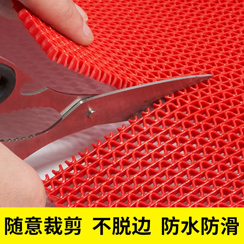 Wholesale pvc plastic kitchen and bathroom perforated waterproof swimming pool bathroom grid toilet anti-slip floor mat carpet